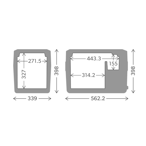 Kühlbox CDF2 36 Kompressor 31 Liter