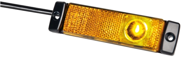 Seitenm.-Leuchte 130 x 32 mm mit 1 LED