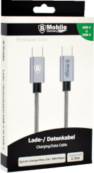Ladekabel USB-C auf USB-C 1,5 m PremiumLine