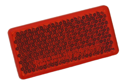 Rückstrahler 70 mm x 35 mm rot