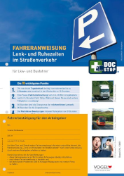 Fahreranweisung Lenk- und Ruhezeiten A4