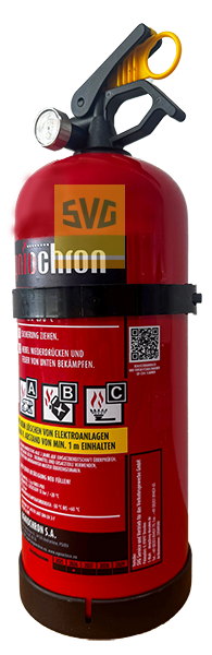 Feuerlöscher 2 kg ABC KFZ Pulverlöscher inkl. KFZ-Halter