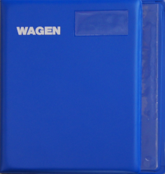 Fahrermappe A5 für Wagenpapiere blau