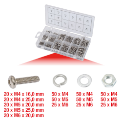 Sortiment Linsenkopf-Maschinenschrauben