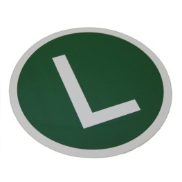 L- Schild grün/weiß "lärmreduziert" KS