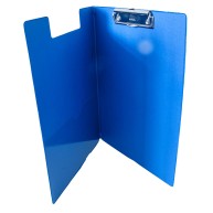Schreibmappe A4 mit Klemme blau mit Deckel