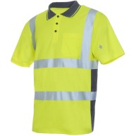 Warnschutz Polo-Shirt LeikaTex Gr. 3XL  leuchtgelb