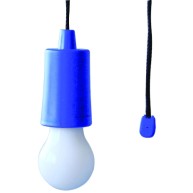Hängelampe LED mit Kordel blau Retro Glühbirne