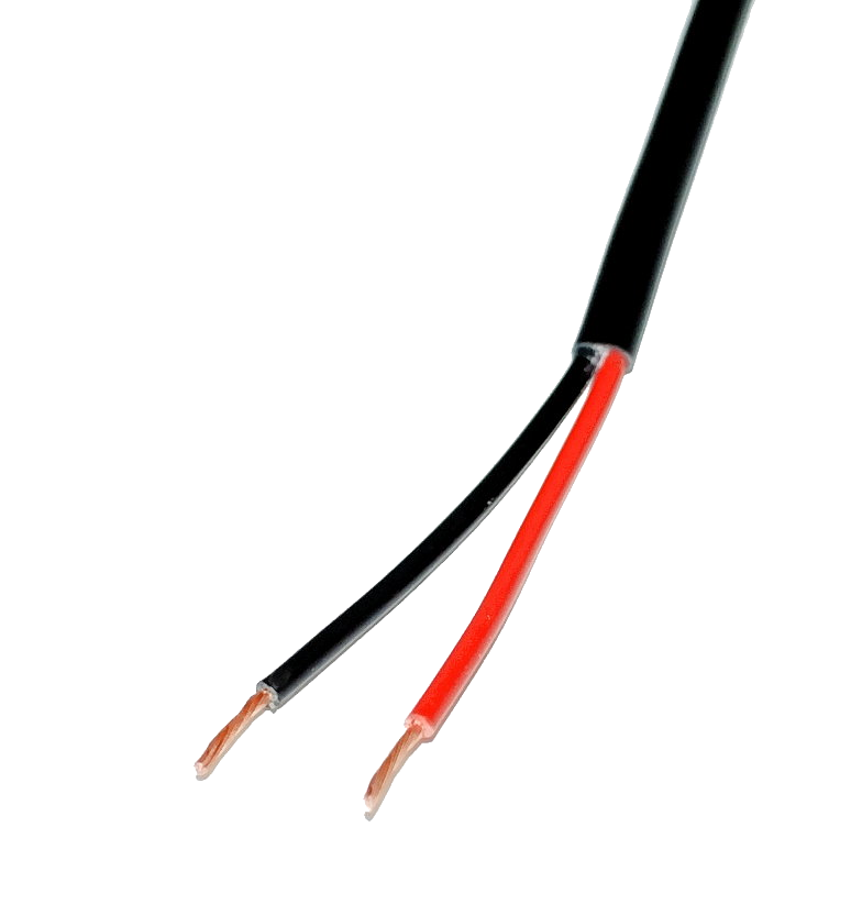 Kabel 2 x 0,75 mm² Flach KSt.-Außenmantel