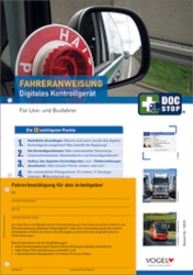 Fahreranweisung Digitales-Kontrollgerät DIN A4